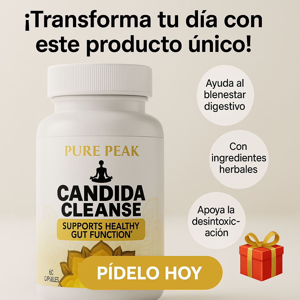 Candida Cleanse Pure Peak | Detox Intestinal Natural + Salud Digestiva
