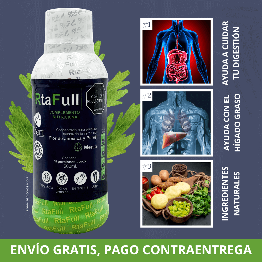 RTAFULL Detox Natural 💚 Té Verde + Jamaica + Perejil | Salud Digestiva y Energía