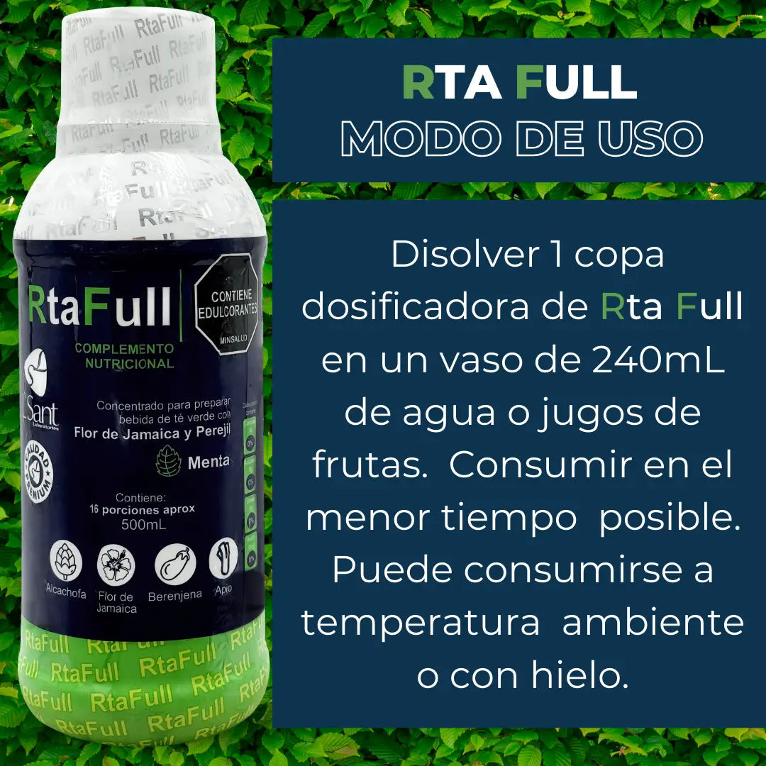 RTAFULL Detox Natural 💚 Té Verde + Jamaica + Perejil | Salud Digestiva y Energía