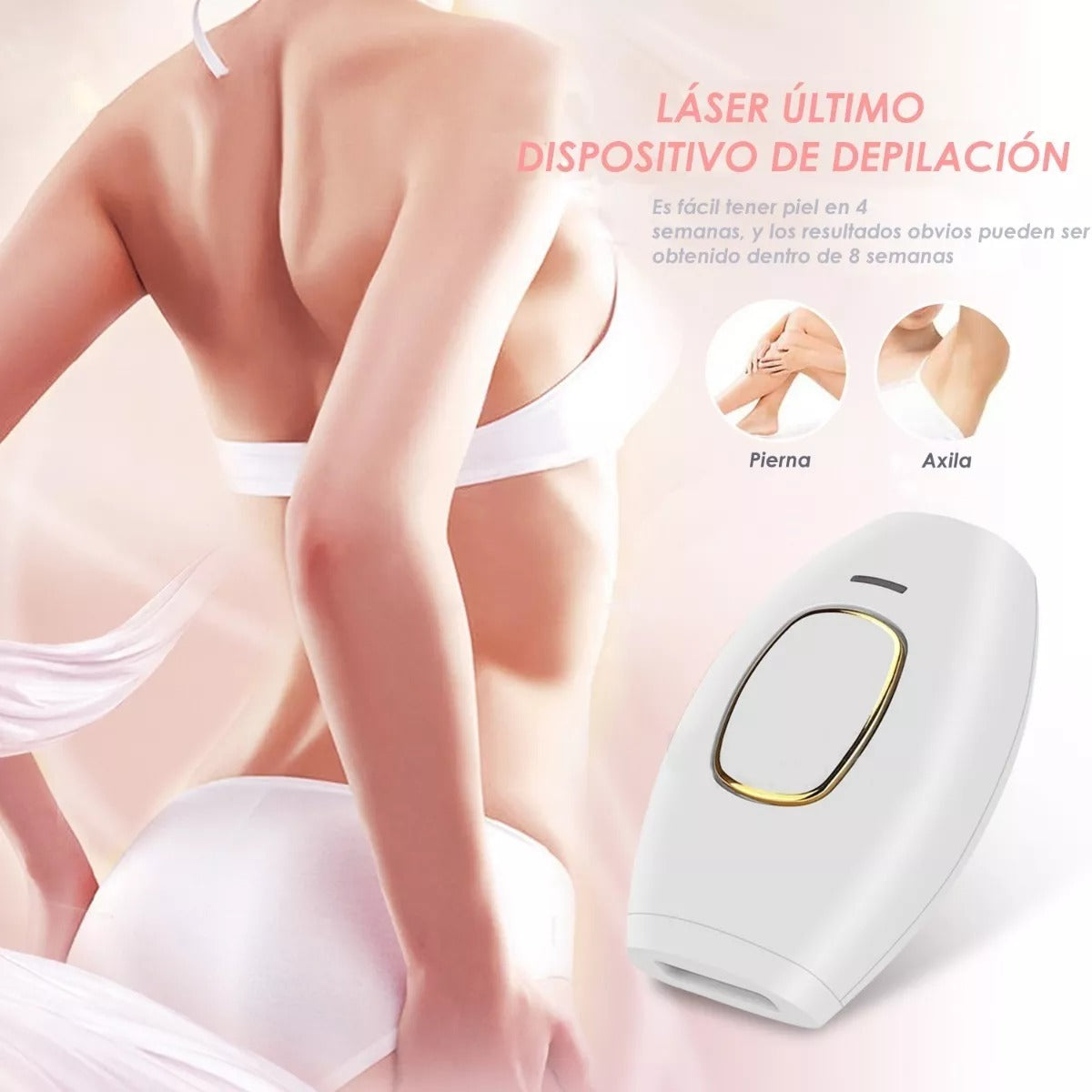 Depiladora Láser IPL Profesional – Elimina el vello sin dolor desde casa