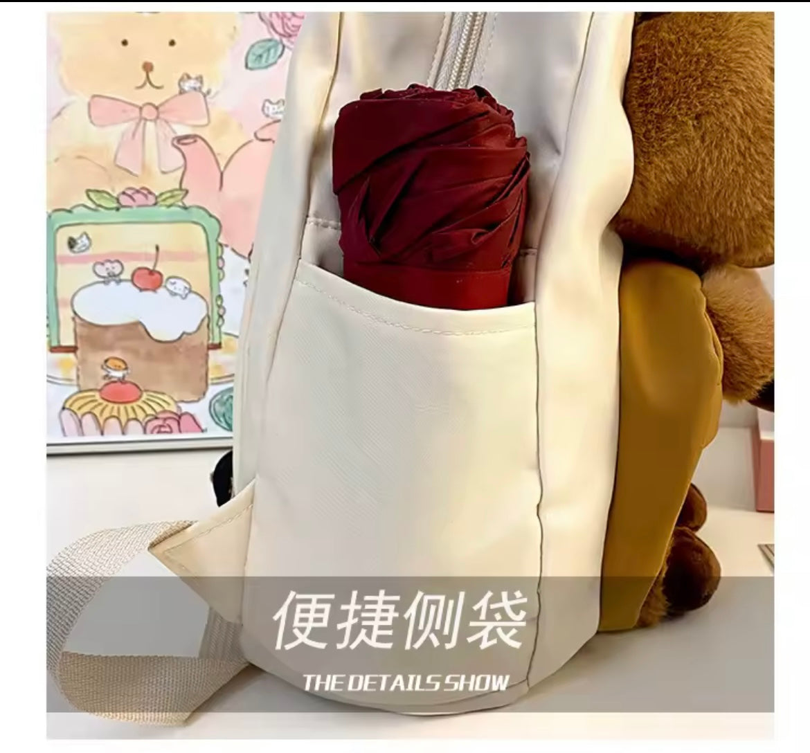 🎒 Mochila Capibara de Felpa – ¡Tierna, Cómoda y Súper Funcional! 🐹💖