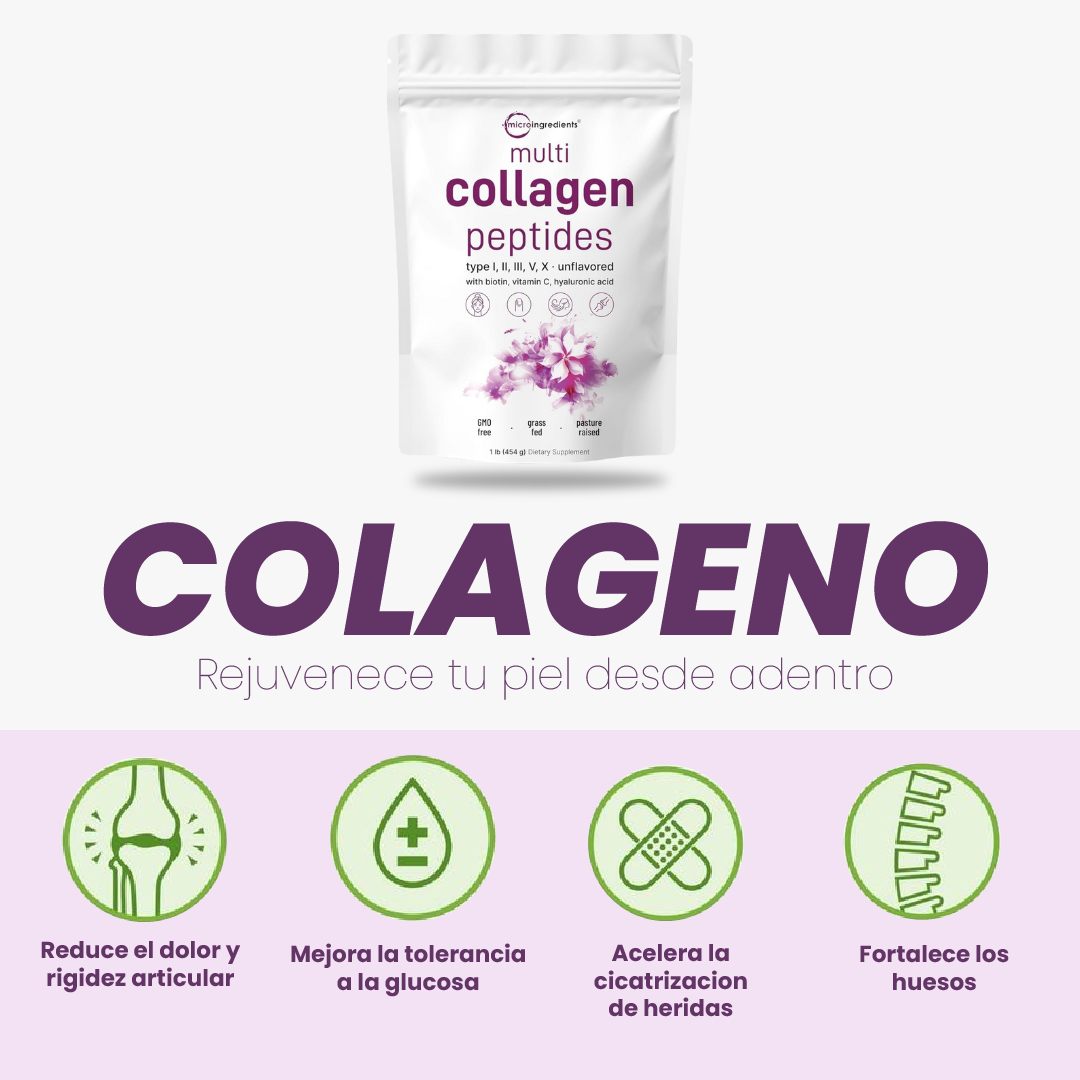 Pack x3 Multi Colágeno Hidrolizado – Piel, Cabello y Articulaciones Saludables
