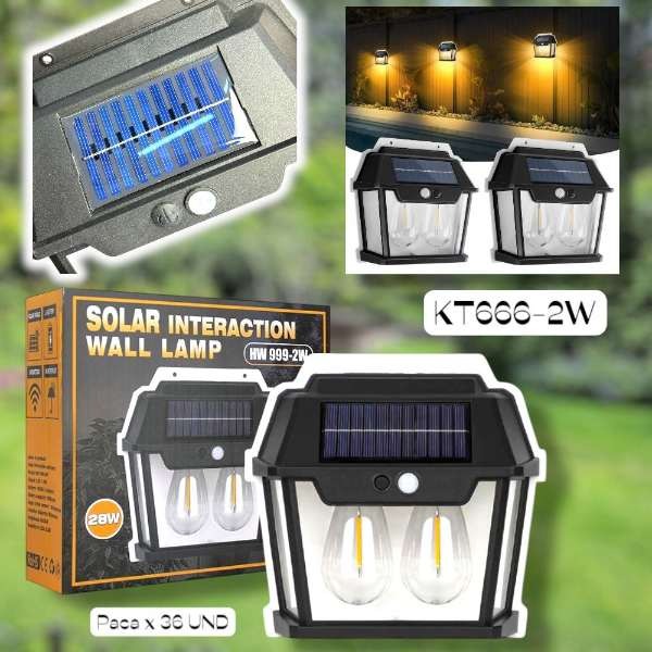 Lámpara Solar LED Exterior con Sensor de Movimiento – Recargable y Súper Brillante 🔆