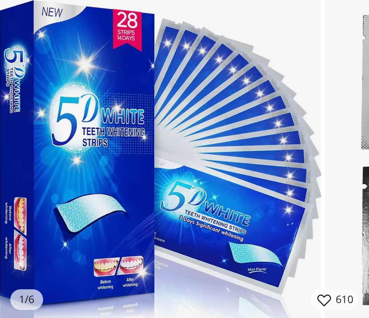 Tiras Blanqueadoras 3D Ultra White – Sonríe con Dientes Más Blancos en 14 Días 😁✨