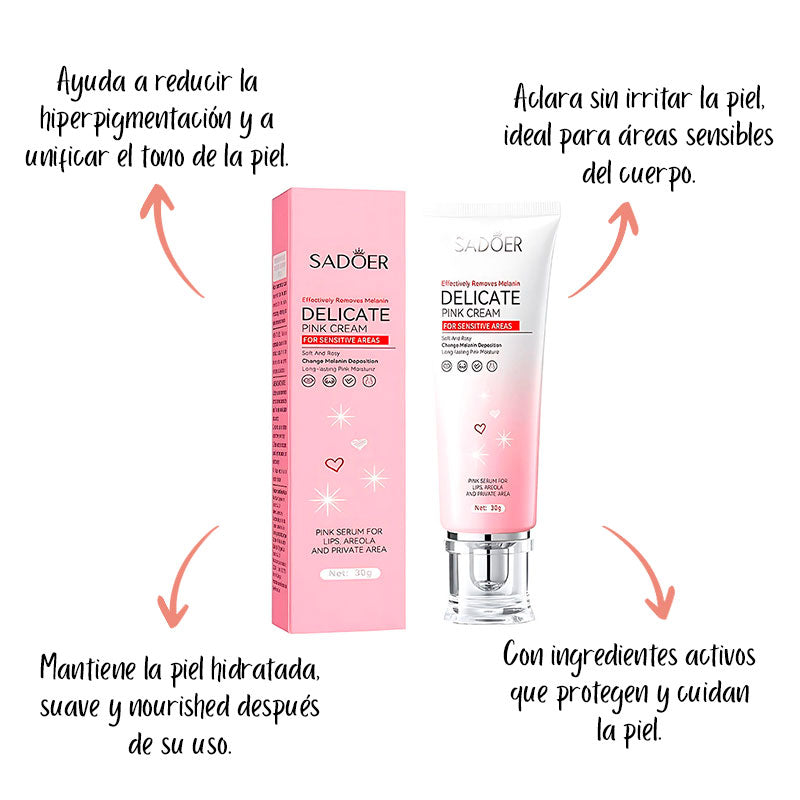 Gel Despigmentante Zonas Íntimas | Axilas, Bikini y Labios | Vitamina C + Rocío de Rosas – 30g