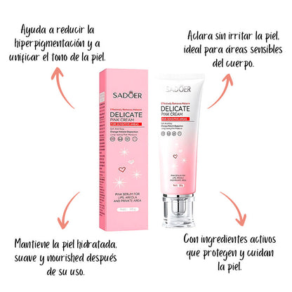 Gel Despigmentante Zonas Íntimas | Axilas, Bikini y Labios | Vitamina C + Rocío de Rosas – 30g