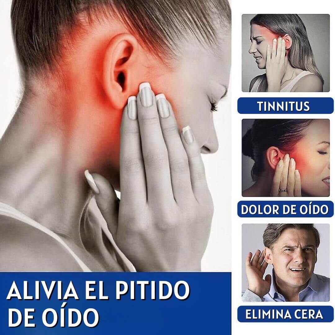 Tinnidrop Spray Limpiador de Oído – Alivia Tinnitus, Otitis y Mejora la Audición sin Medicamentos