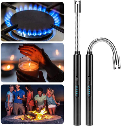 Encendedor Eléctrico USB Recargable 🔥 Antiviento | Cuello Flexible 360°
