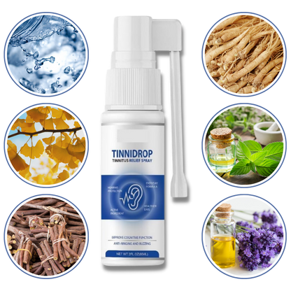 Tinnidrop Spray Limpiador de Oído – Alivia Tinnitus, Otitis y Mejora la Audición sin Medicamentos