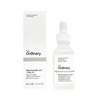 The Ordinary Niacinamida + Zinc – Control de Sebo, Poros y Acné | Piel Más Lisa y Radiante
