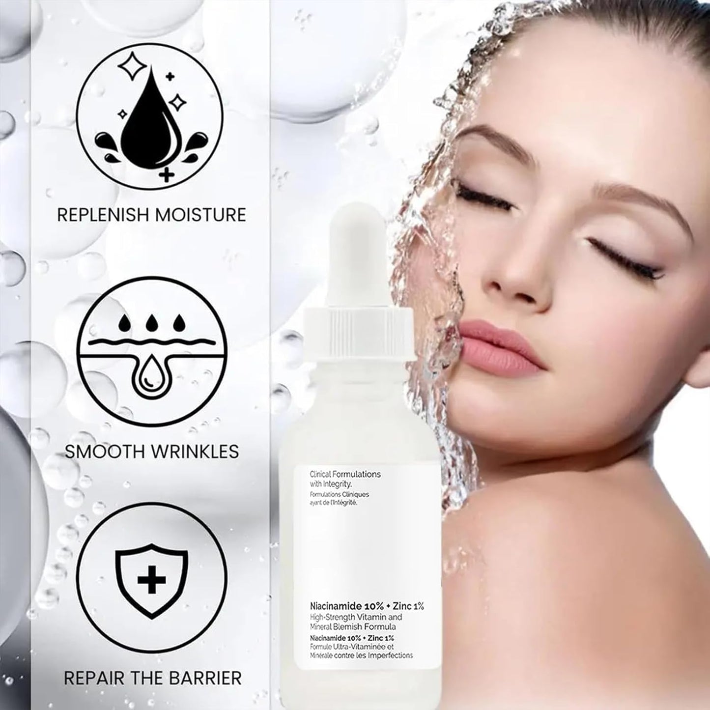 The Ordinary Niacinamida + Zinc – Control de Sebo, Poros y Acné | Piel Más Lisa y Radiante
